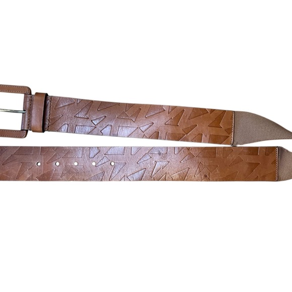 MICHAEL KORS Leather Belt Brown 2” Wide Size S/M - Picture 6 of 11